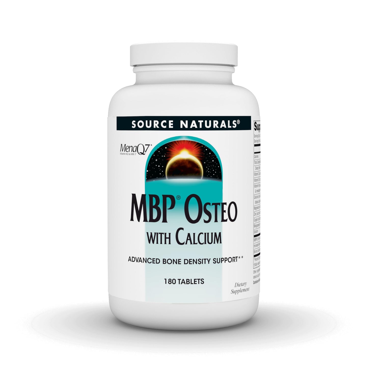 Source Naturals MBP Osteo with Calcium, Advanced Bone Density Support*, 180 Tablets