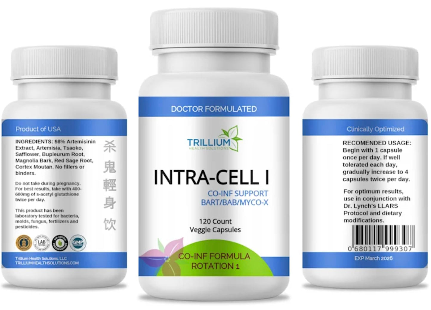 Trillium Health Solutions LLC Intra-Cell I Bart/BAB Support Formula Capsule 3.53 oz