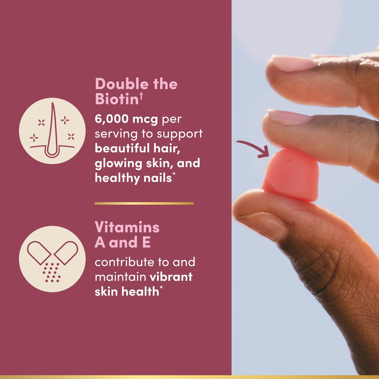 Nature's Bounty Optimal Solutions Advanced Hair, Skin & Nail Pectin Gummies 200 Count