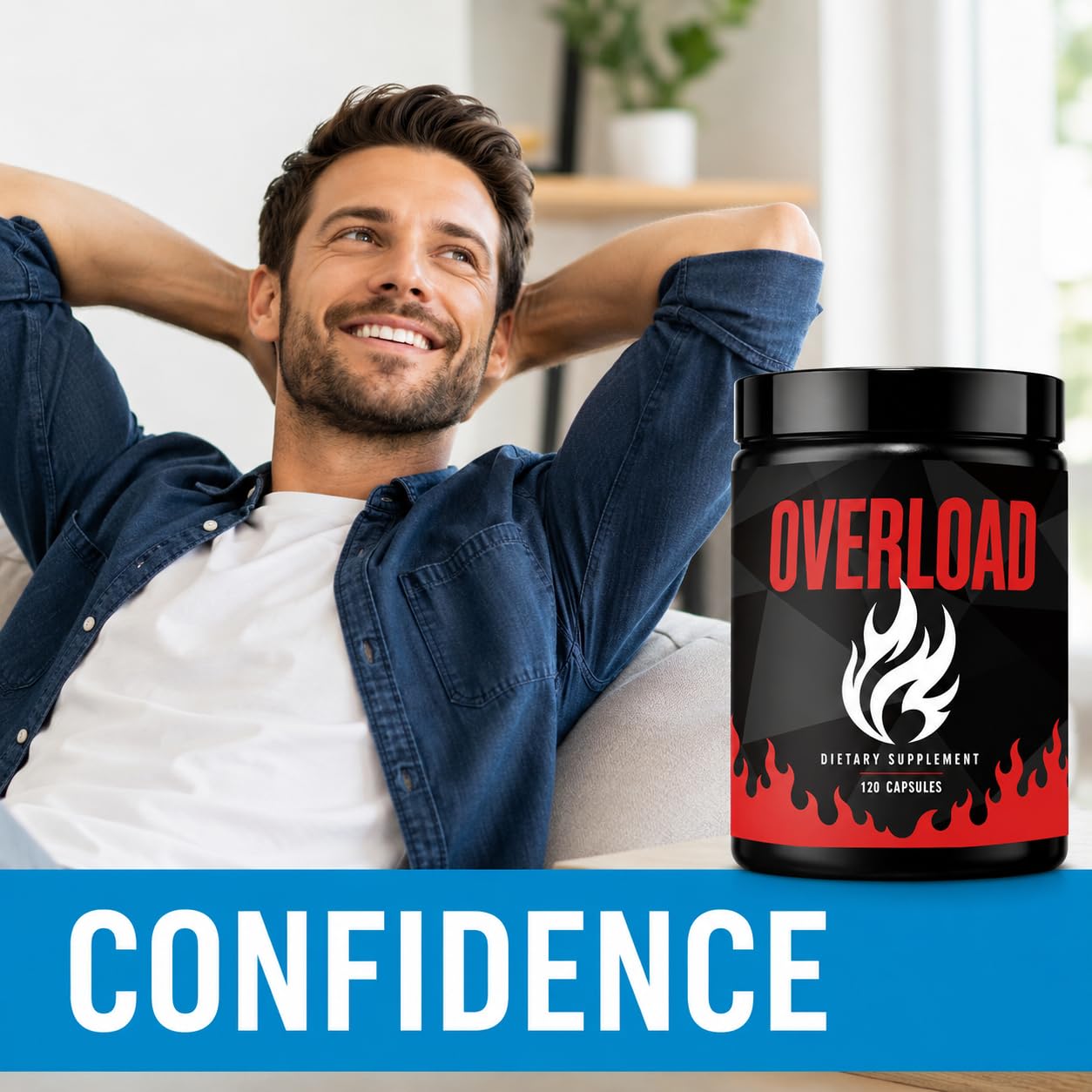 OVERLOAD Semen Booster Vitamin Capsule 1 Count