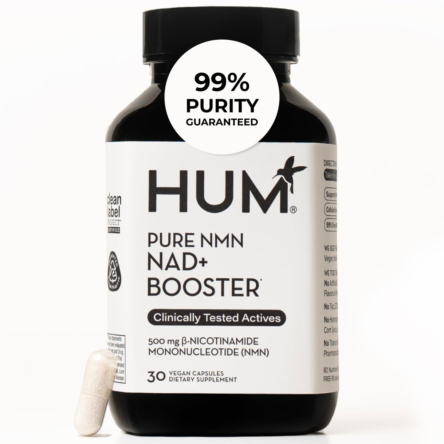 HUM NMN 500mg Capsule, 30 Count