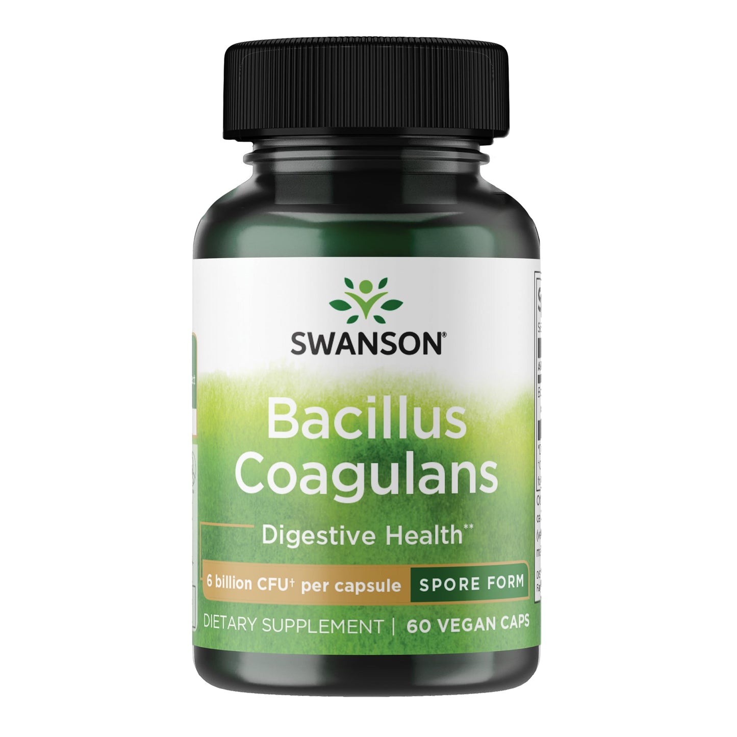 Swanson Bacillus Coagulans Probiotic Capsules, 60 Count