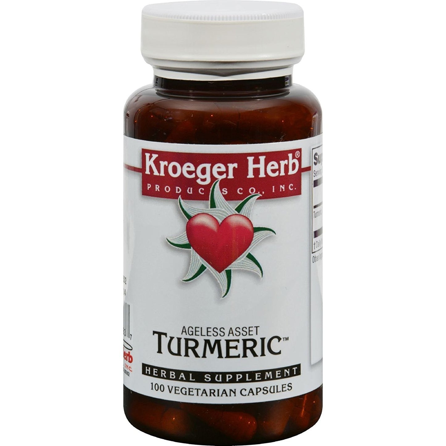 Kroeger Herb Products Turmeric Capsules, 200 Count