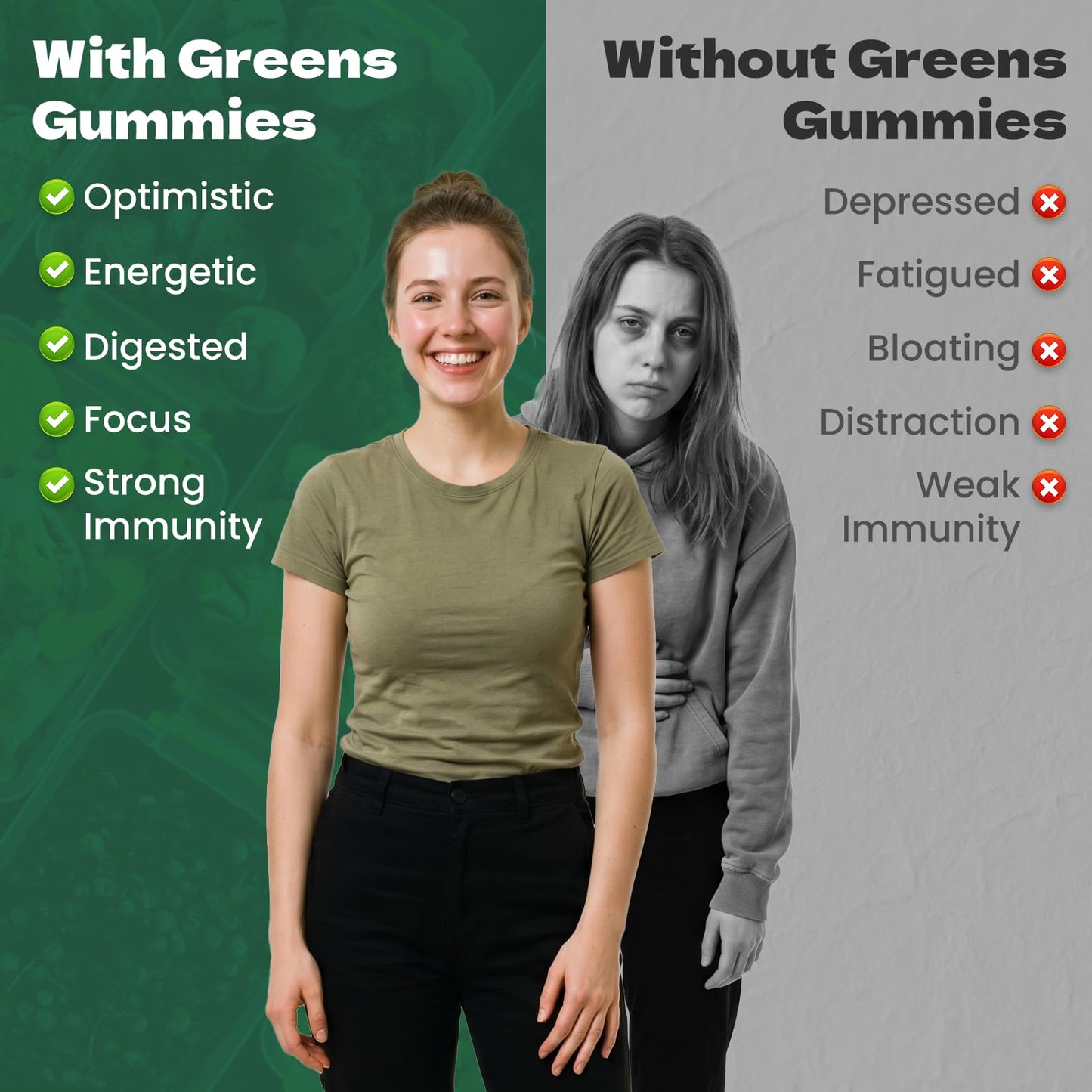 WepBio Greens Daily Gummies for Women and Men, 160 Count