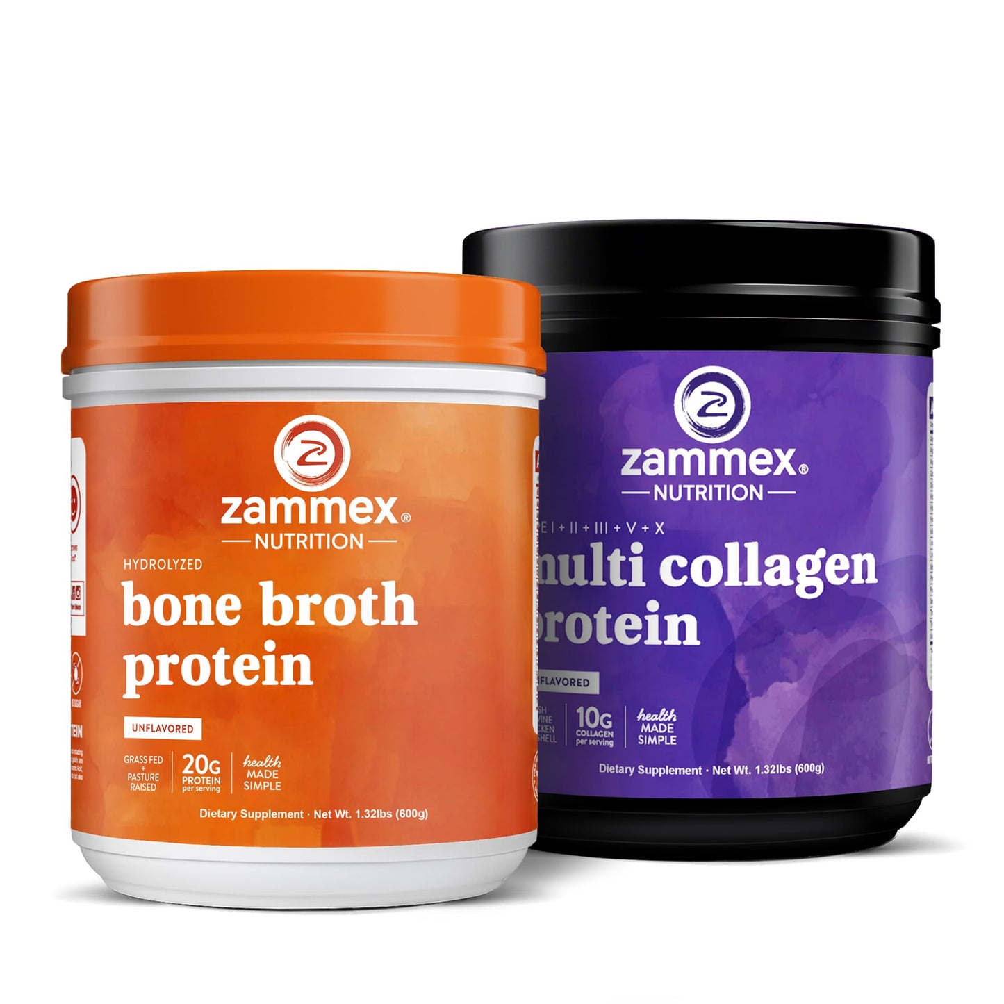 Zammex Beef Bone Broth Protein Powder Unflavored, 1 Count