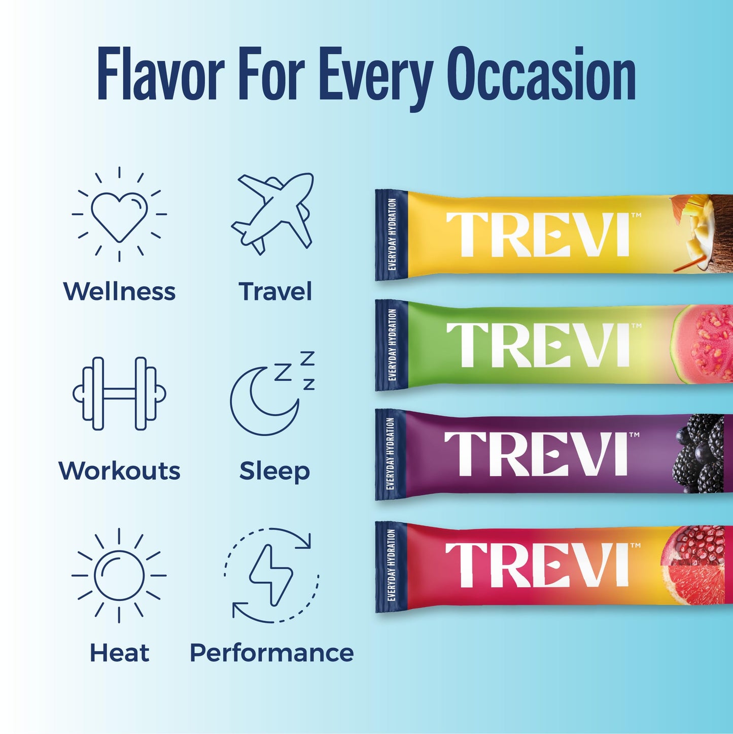 TREVI Electrolytes Powder Packets, Pack of 20