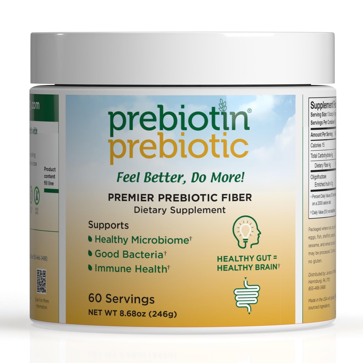 Prebiotin Prebiotic Fiber Supplement Powder 8.68 oz