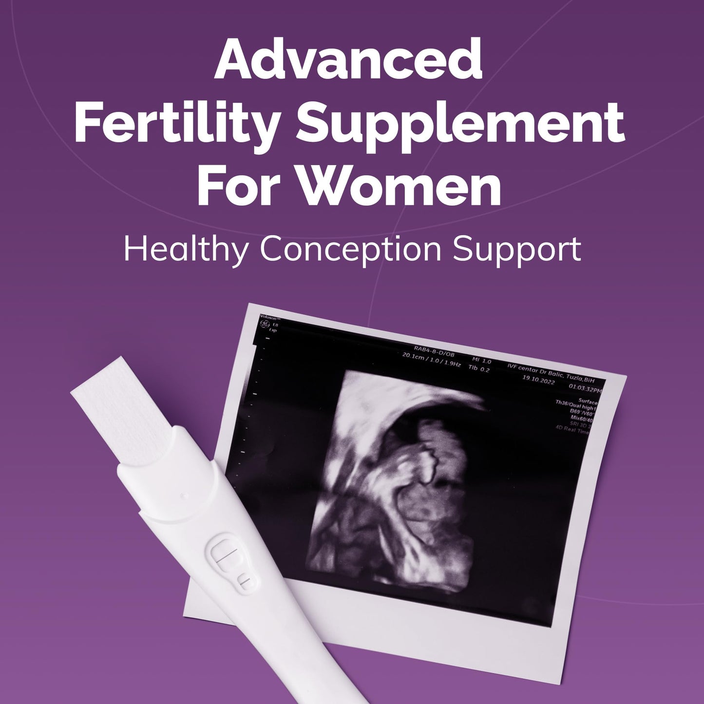 CONCEIVE PLUS Womens Fertility Support Prenatal Multivitamin Capsules 60 Count