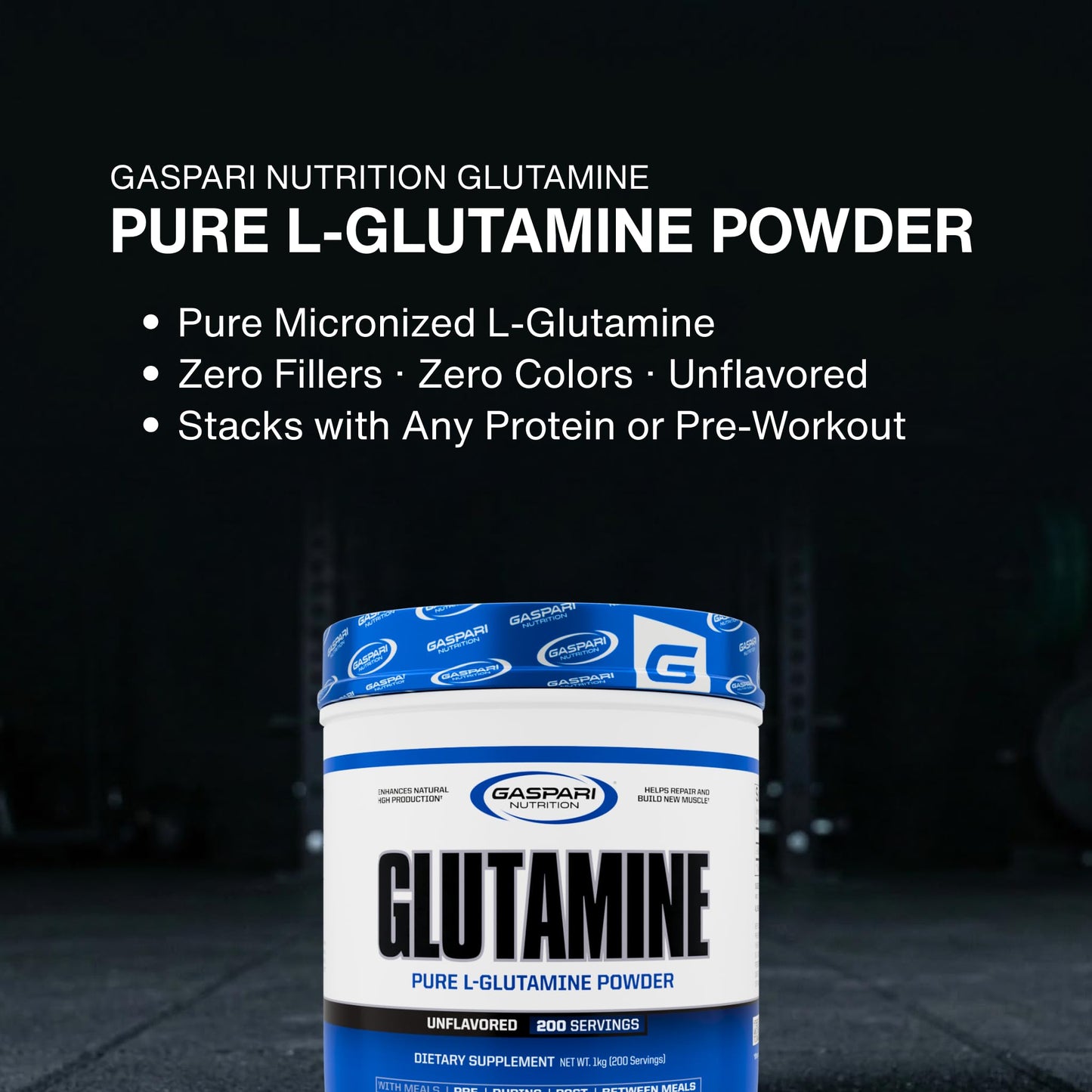 Gaspari Nutrition Glutamine Pure L-Glutamine Powder 10.5822