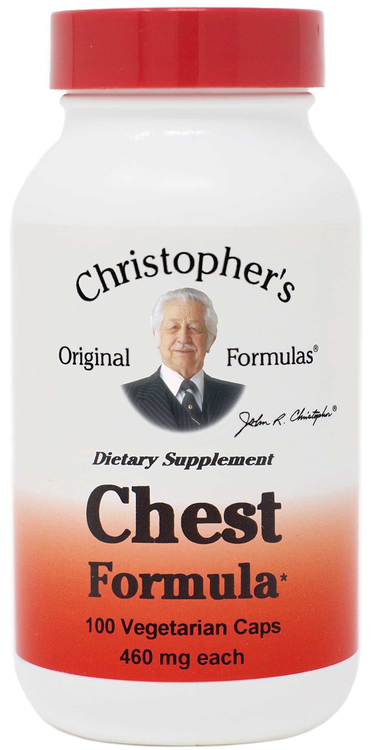 Christopher's Original Formulas Chest Formula Whole-Herb Immune Support for Cold & Flu Seasons 460 mg Powder 100 count