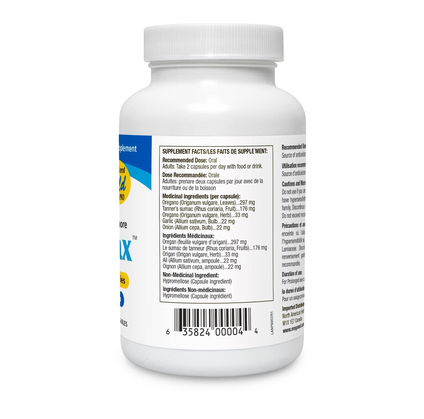 North American Herb & Spice OregaMax Vegi Capsules 90 Count