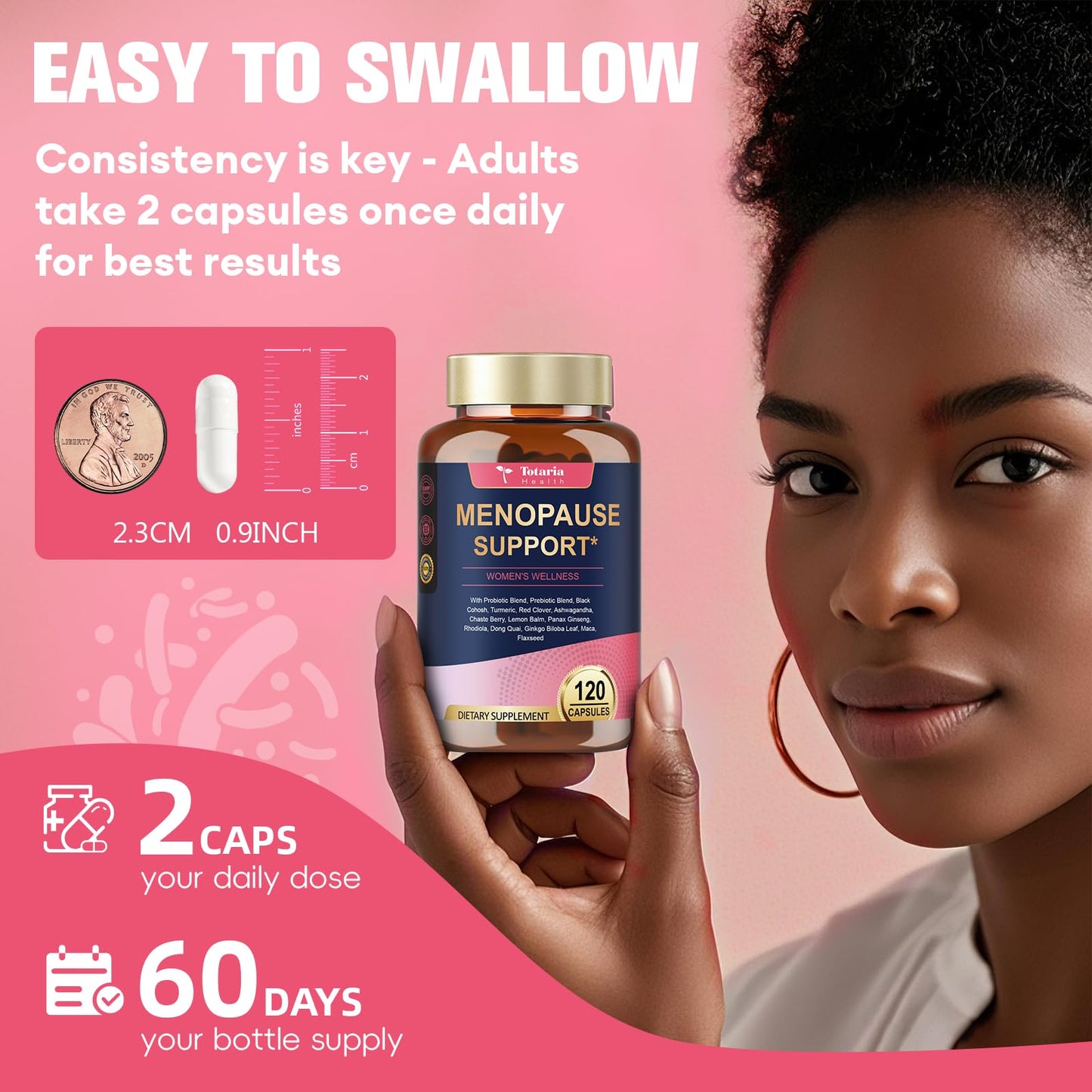 Totaria Menopause Capsules for Women, 180 Capsules