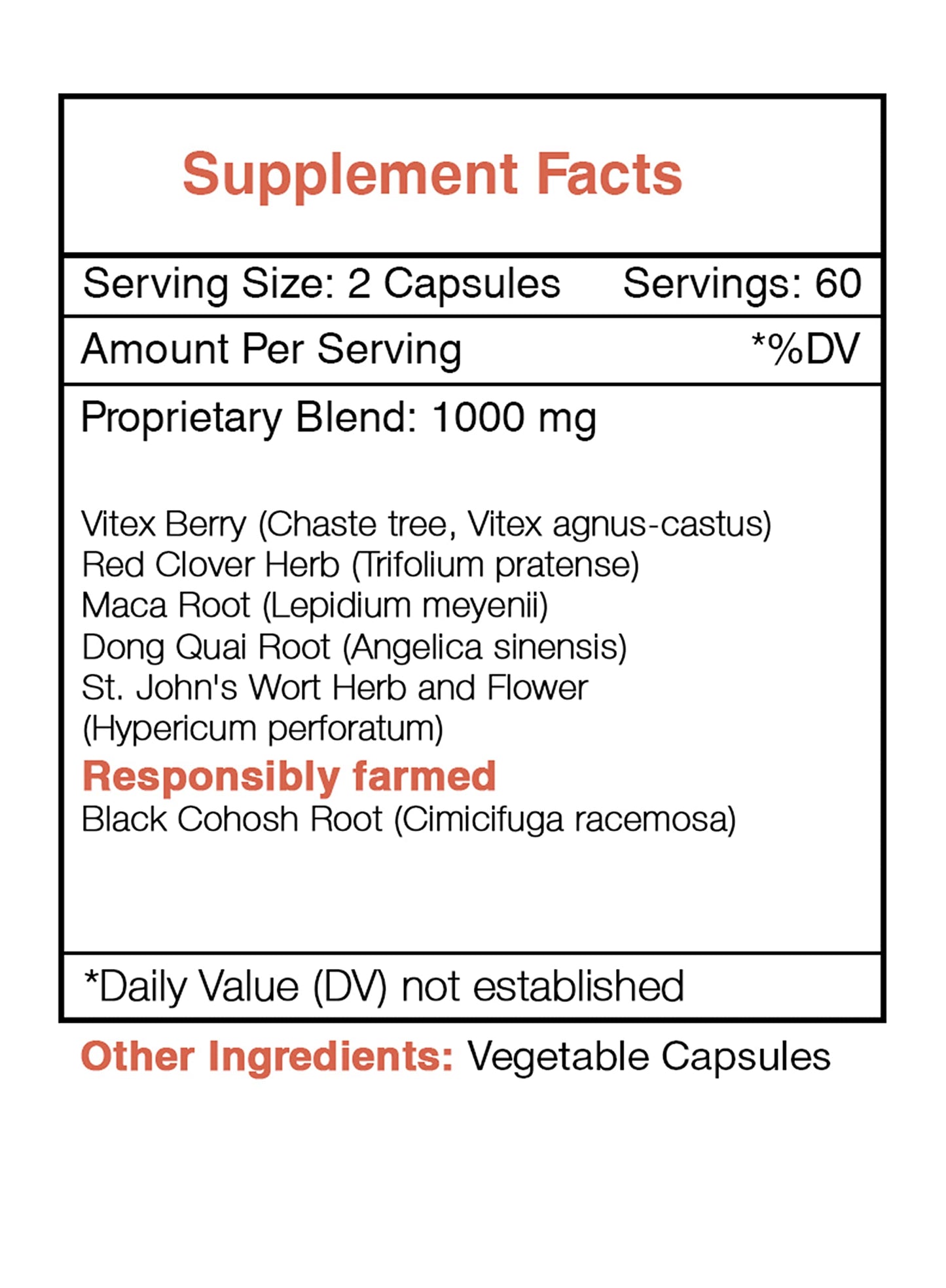 Secrets of the Tribe Menopause Secret, Hormone Balance Formula, Herbal Supplement Blend Capsules, 120 Count