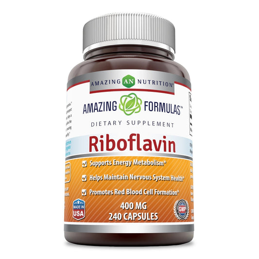Amazing Nutrition Riboflavin Dietary Supplement Capsule, 240 Capsules