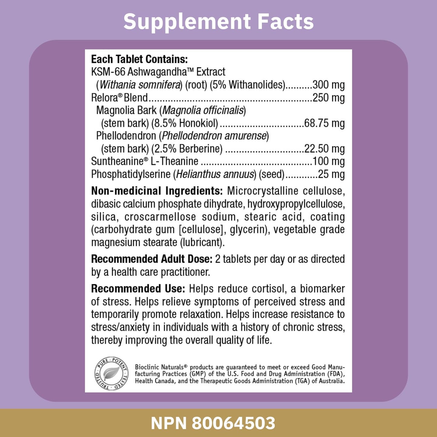 Bioclinic Naturals CortAlign 90 Tablets