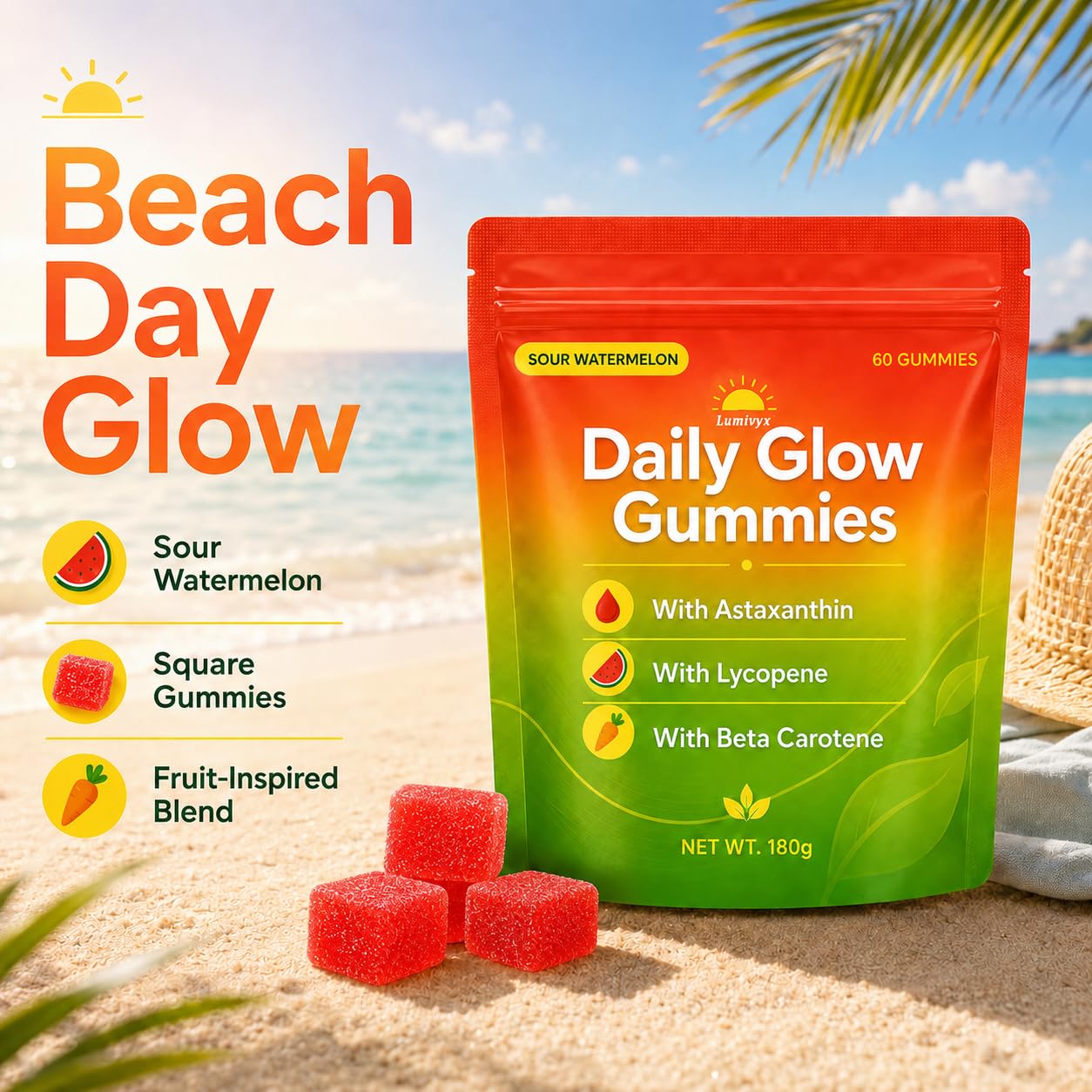 Lumivyx Tanning Gummies 60 Gummies