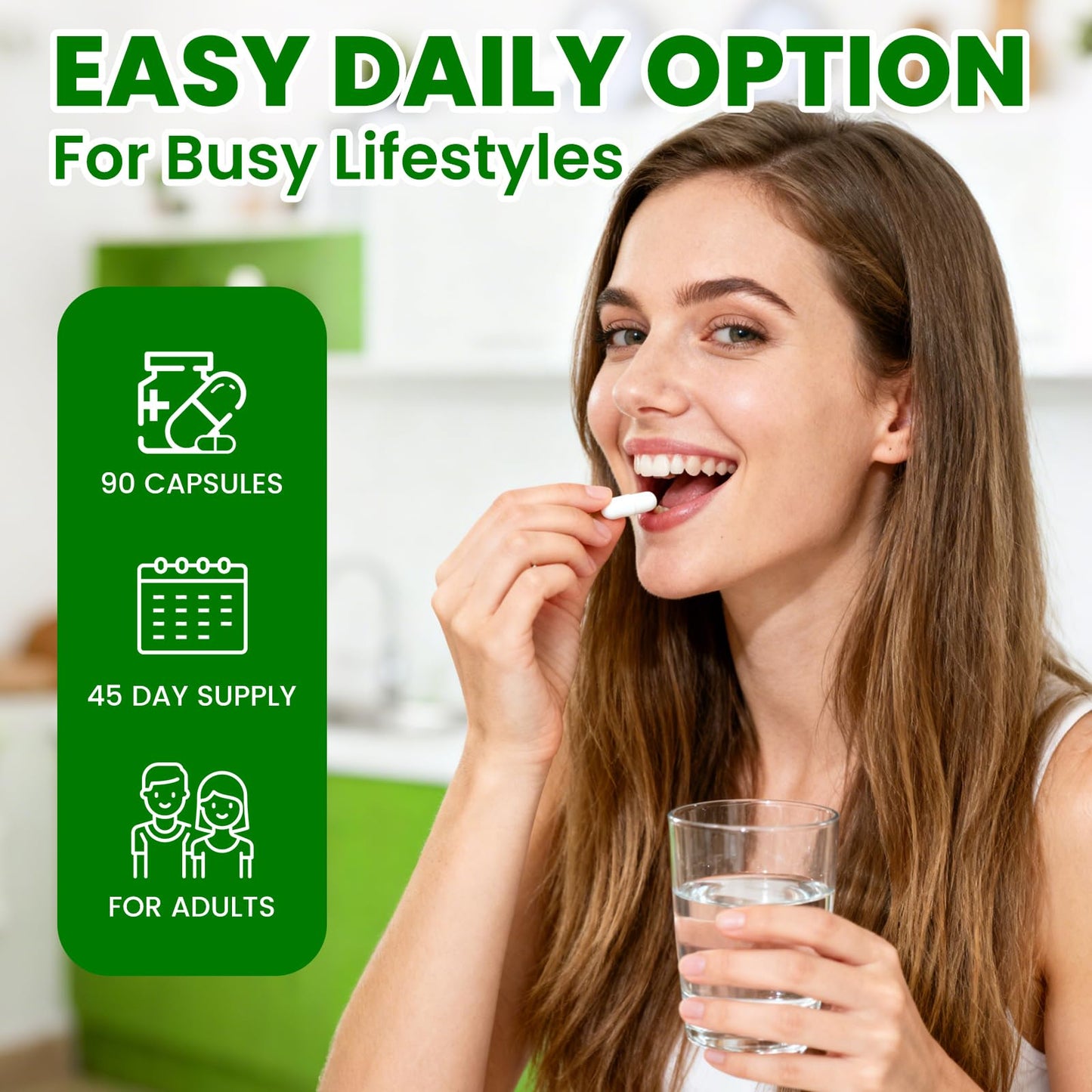 SEPT YAN Gut Health Supplement with Prebiotics, Postbiotics & Probiotics for Digestive Health for Women & Men, 80 Billion CFU Probiotics for Gut and Digestion, Immune Support, 90 Capsules