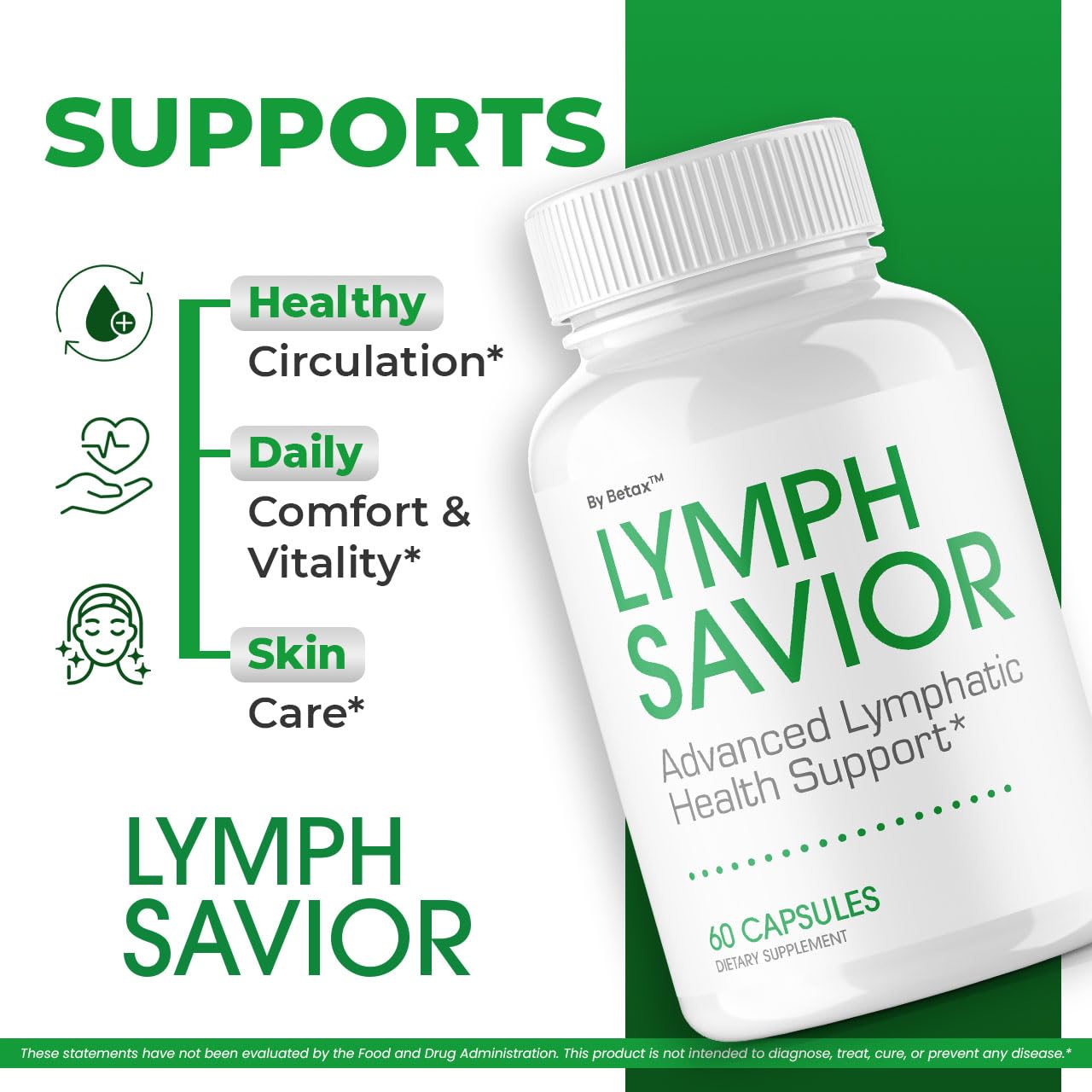 BetaX Lymph Savior Capsules 180 Capsules