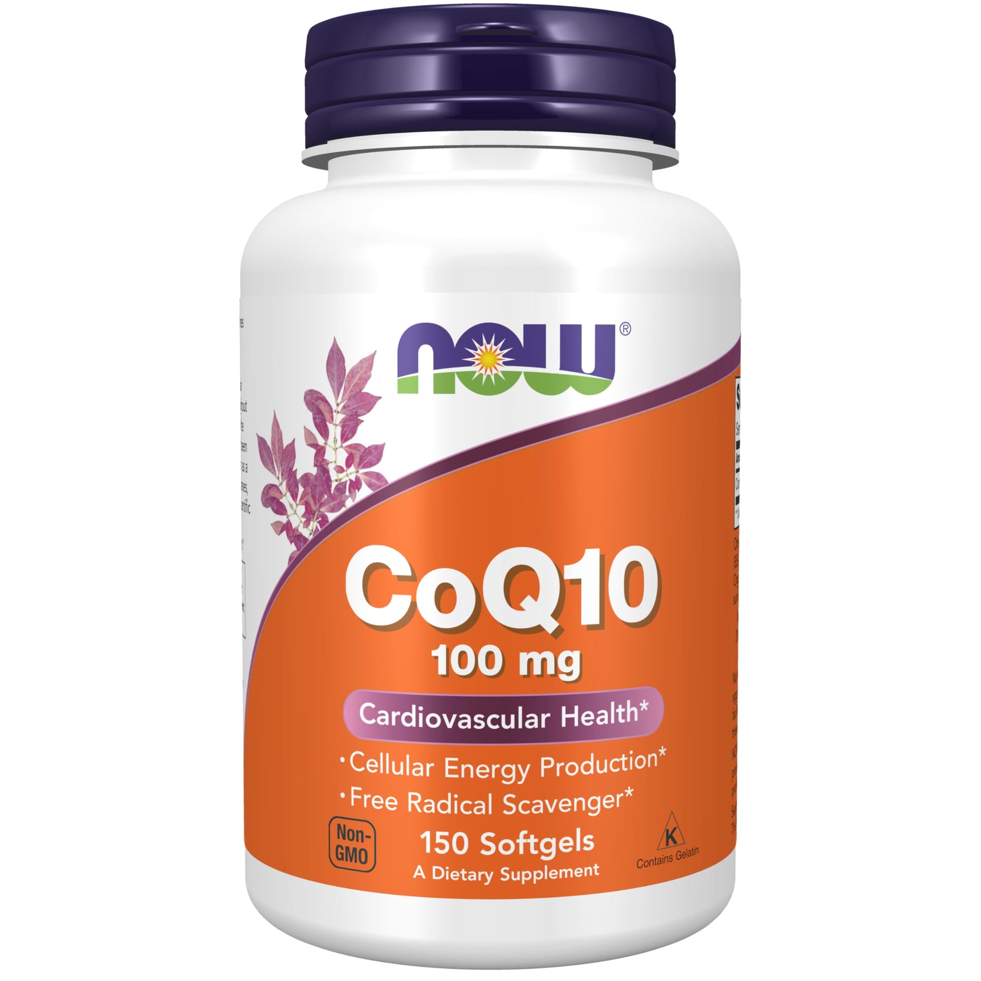 NOW Foods CoQ10 (Coenzyme Q10) 100 mg Softgels, 150 Softgels