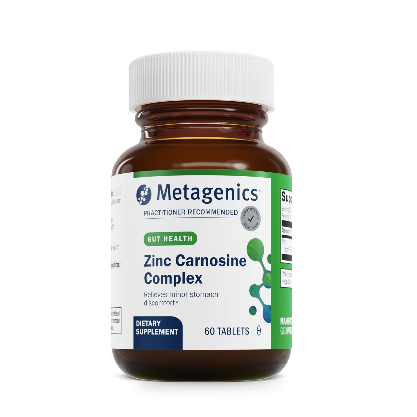 Metagenics Zinlori 75 High Potency Zinc Carnosine Complex Tablet, 60 Tablets
