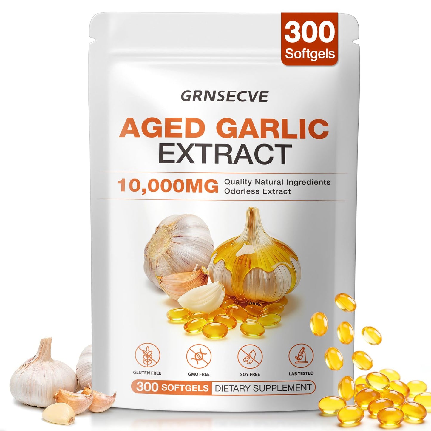GRNSECVE Aged Garlic Extract Softgels 300