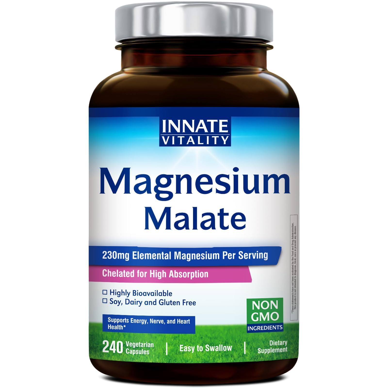 Innate Vitality Magnesium Malate Capsule, 240 Capsules