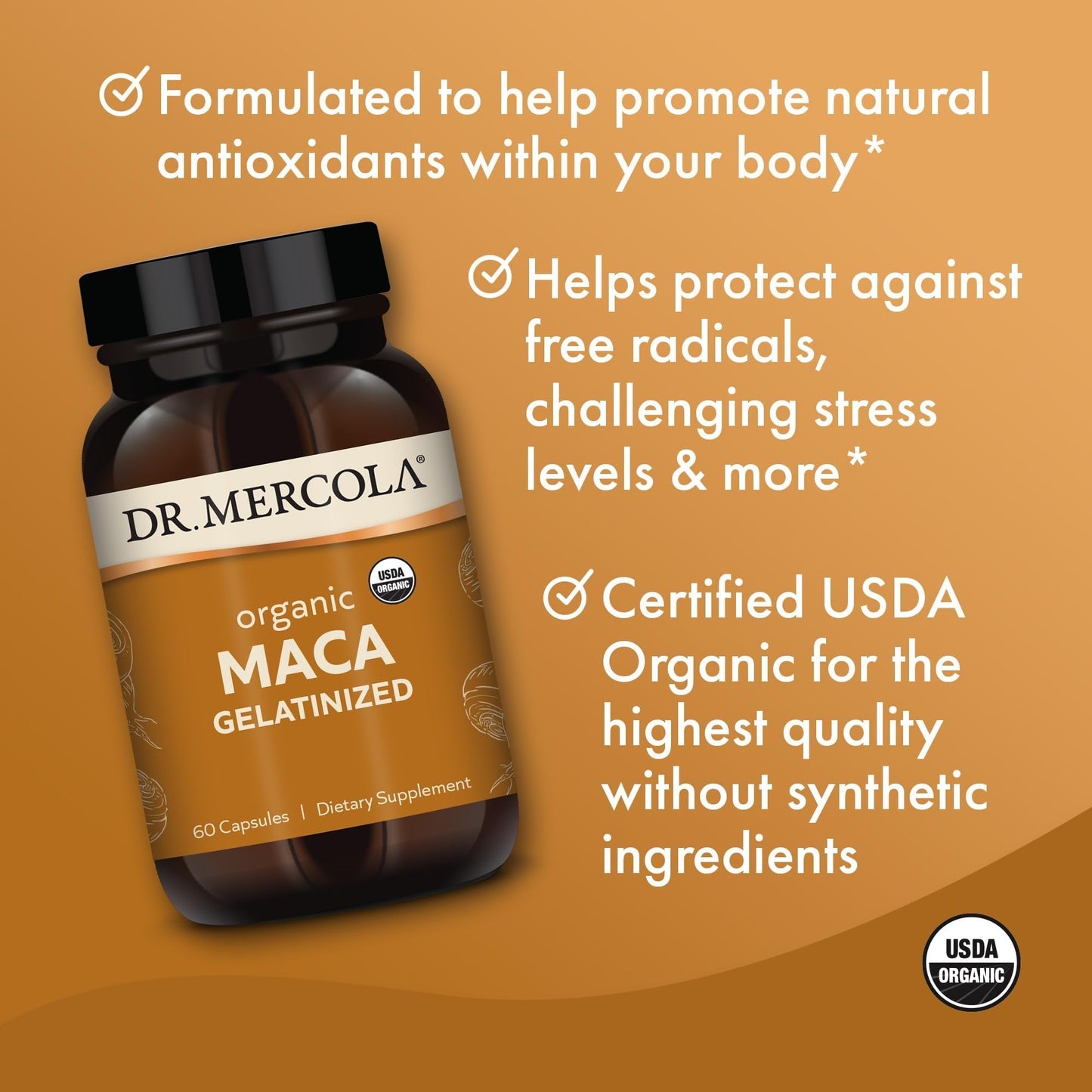 Dr. Mercola Organic Maca 60 Capsules