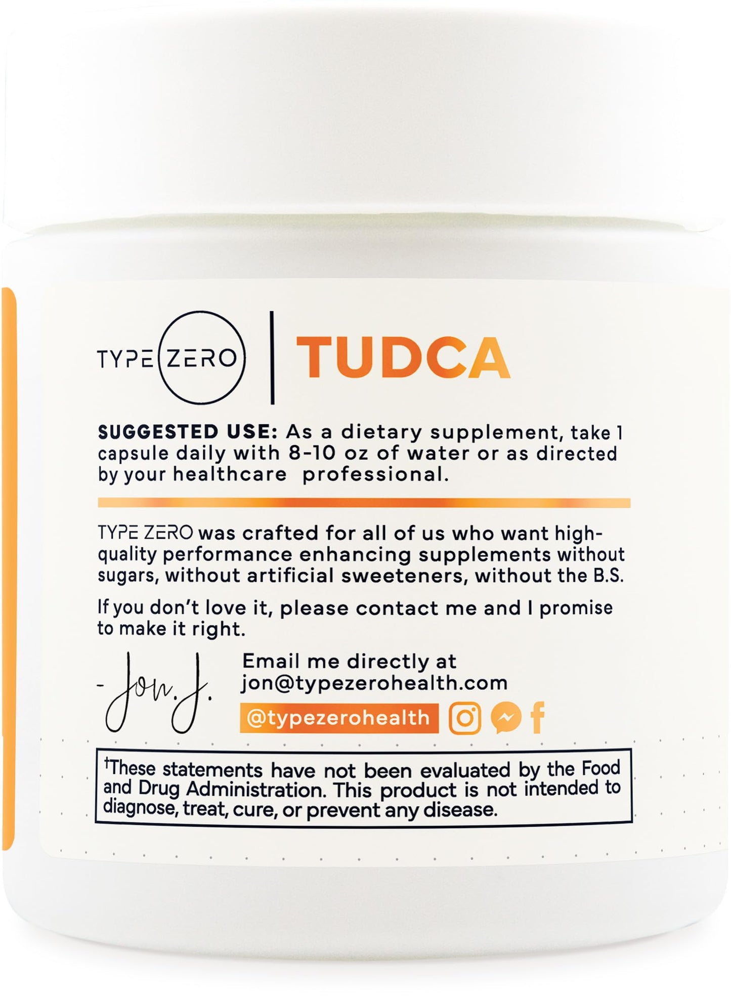 Type Zero Clean TUDCA 250mg Capsules, 60 Count