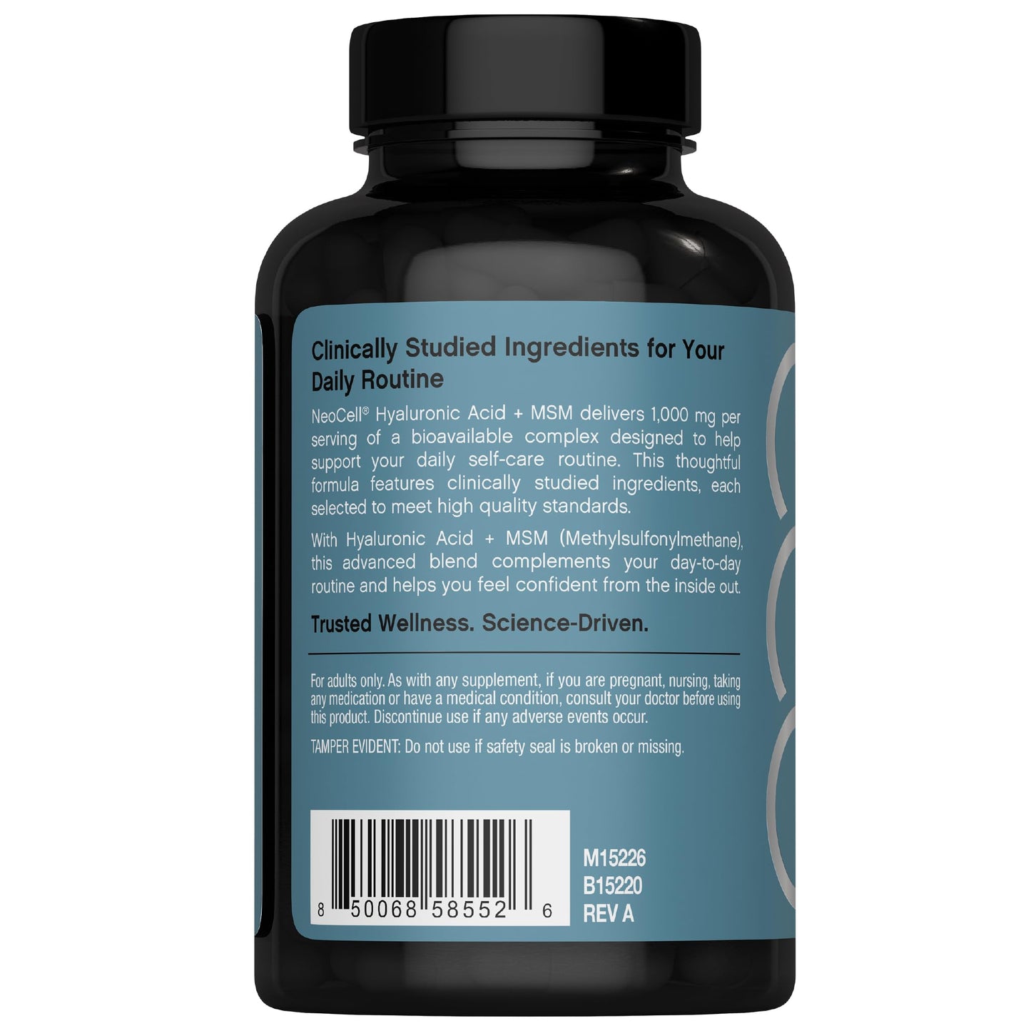 NeoCell Hyaluronic Acid with MSM 1000mg, 120 Capsules