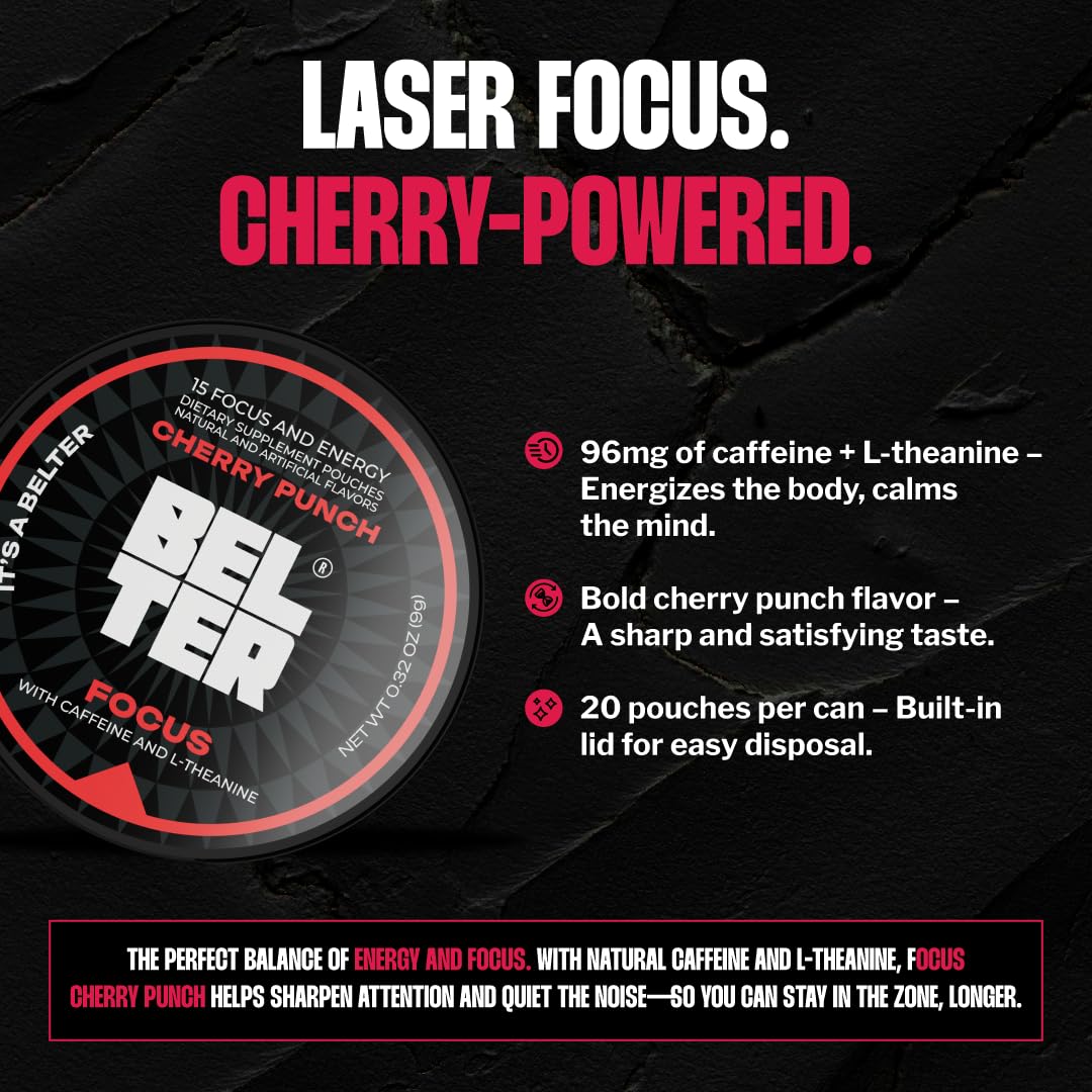 BELTER Focus Cherry Punch Capsule 15 Count