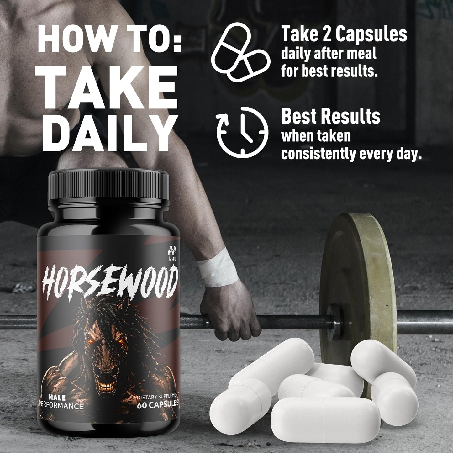 MJO Horsewood Capsules, 300 Capsules