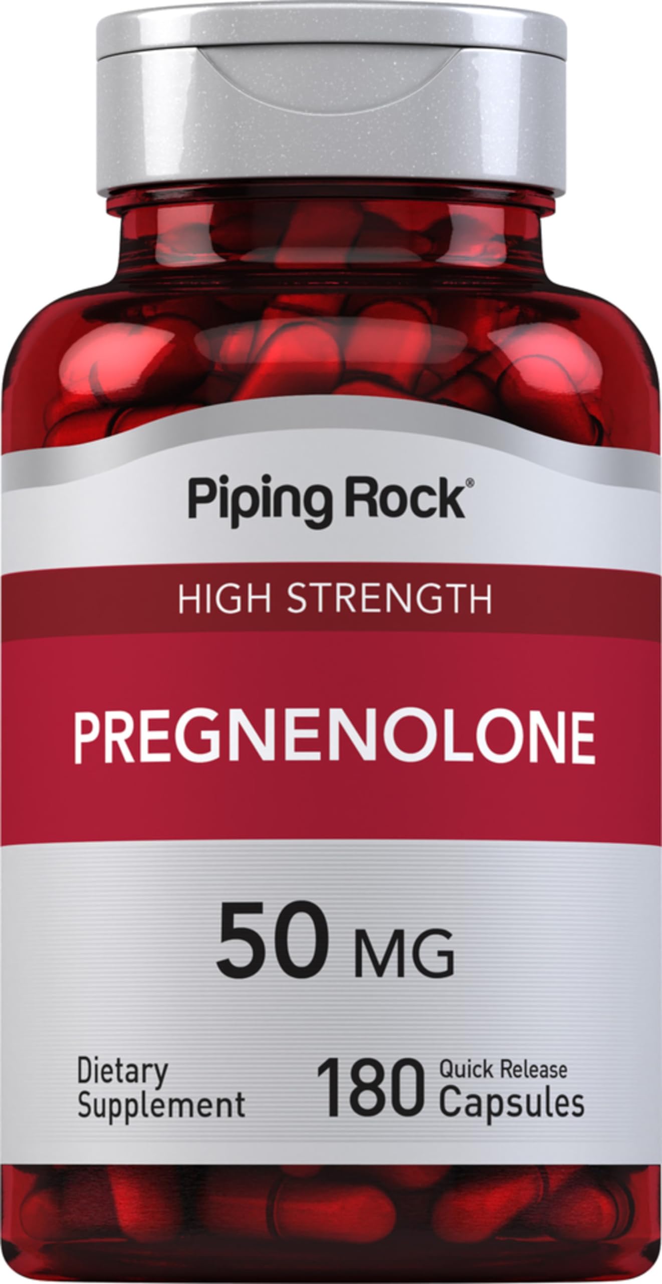 Piping Rock Pregnenolone 50 mg, 180 Capsules