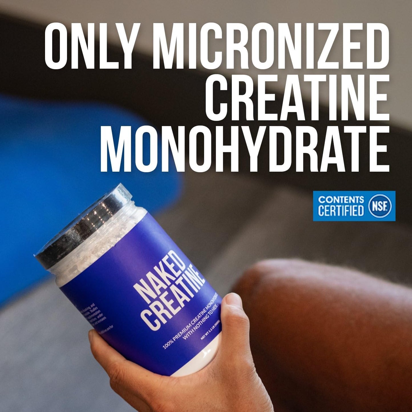 NAKED Pure Micronized Creatine Monohydrate Powder 17.6 oz 100 Servings