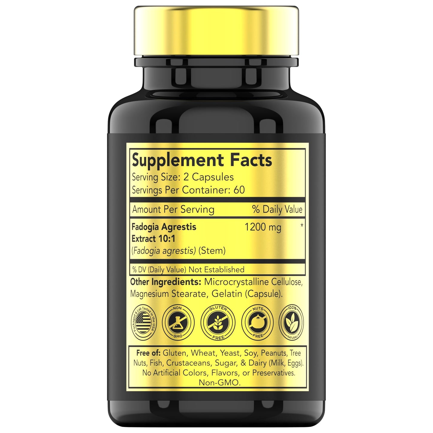 tnvitamins Fadogia Agrestis 1200mg Capsules, 120 Count