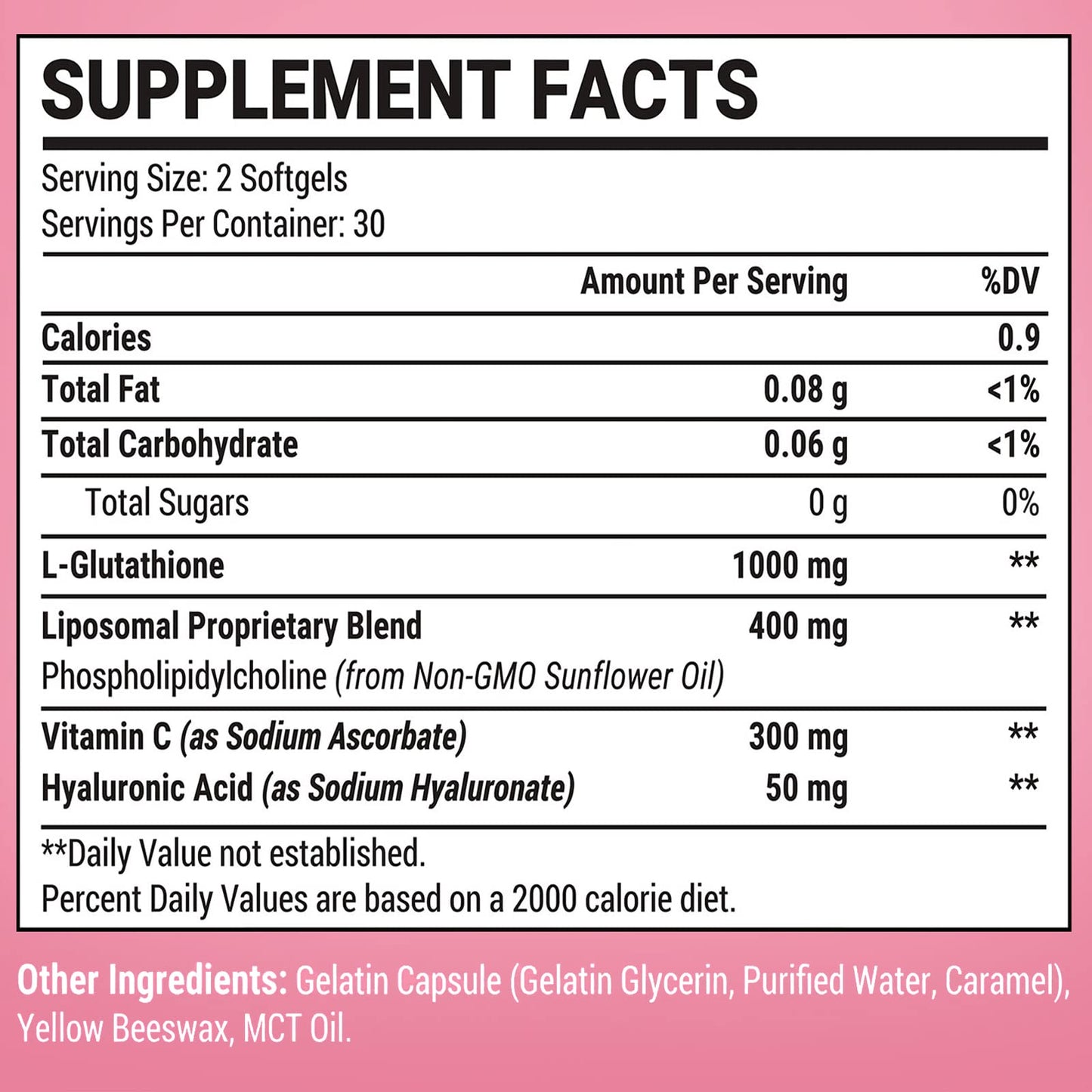 Starehonorr Liposomal Glutathione 1500mg, 60 Softgels