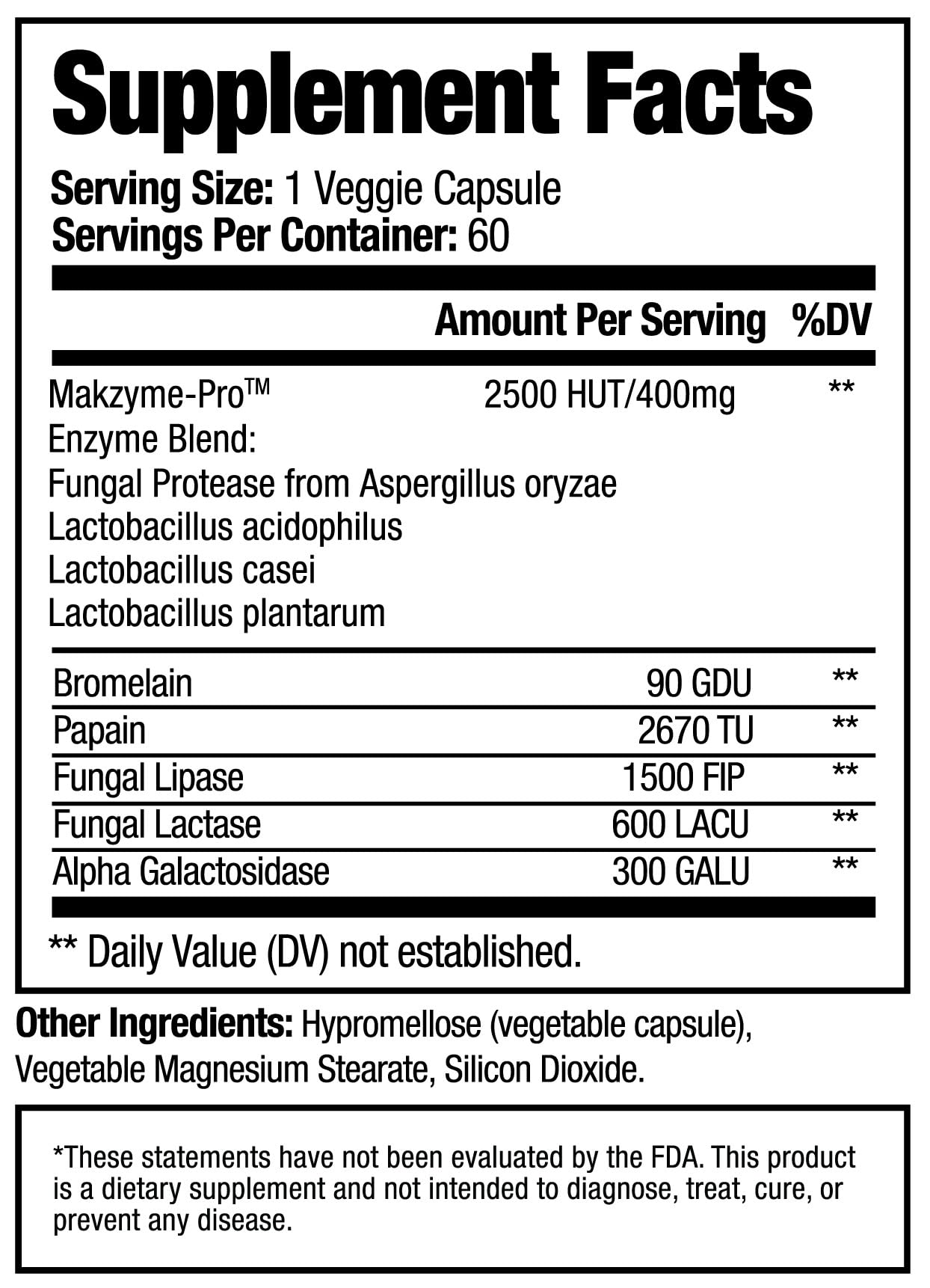 Dr. Tennant's Digestive Enzymes with Bromelain, Papain and Lipase Capsules, 200 Count