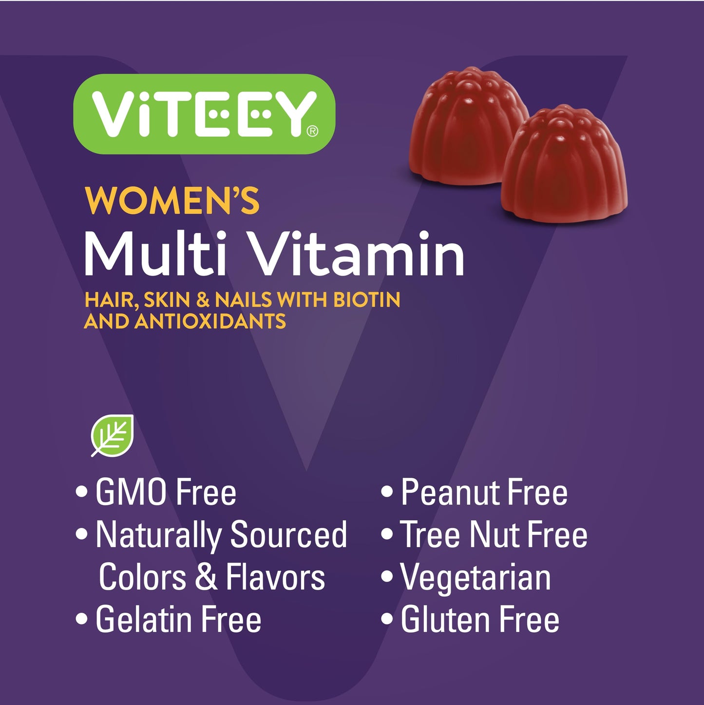 Viteey Women's Multivitamin Gummies, 60 Count