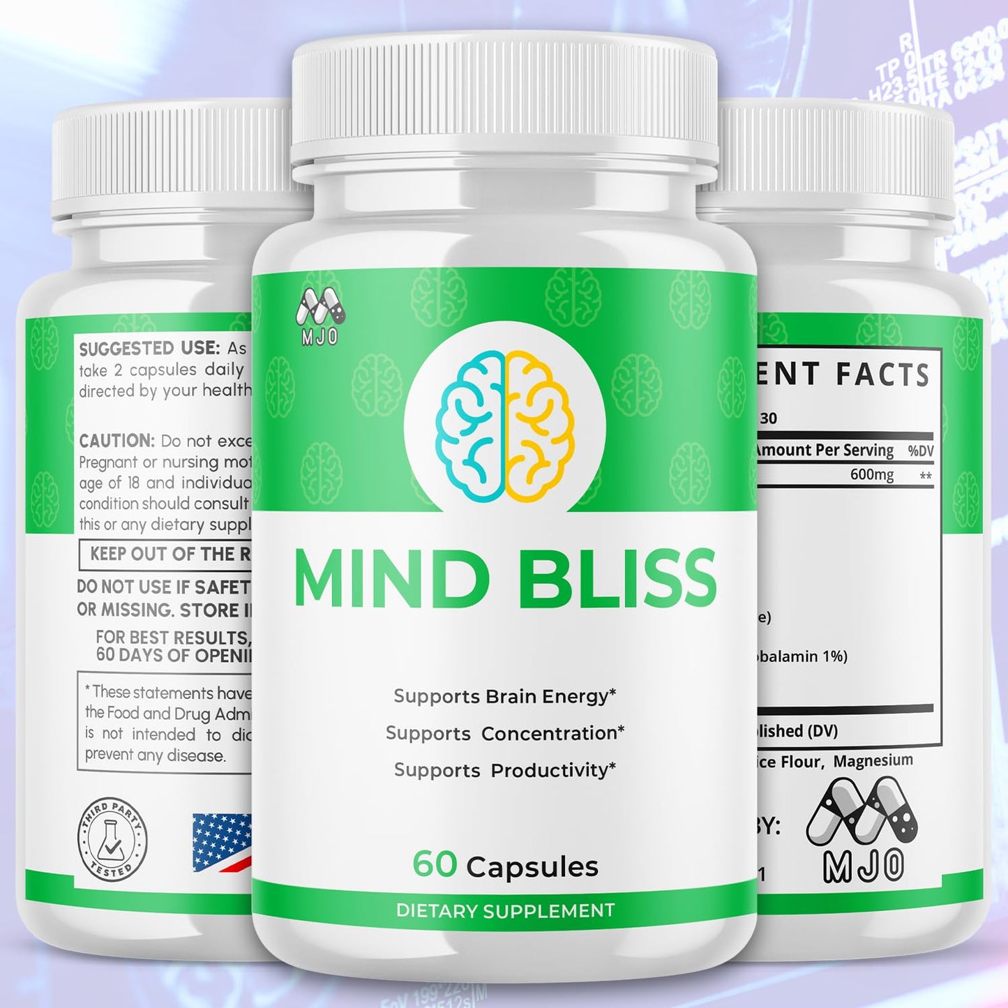 MJO Mind Bliss Capsules 60 Capsules