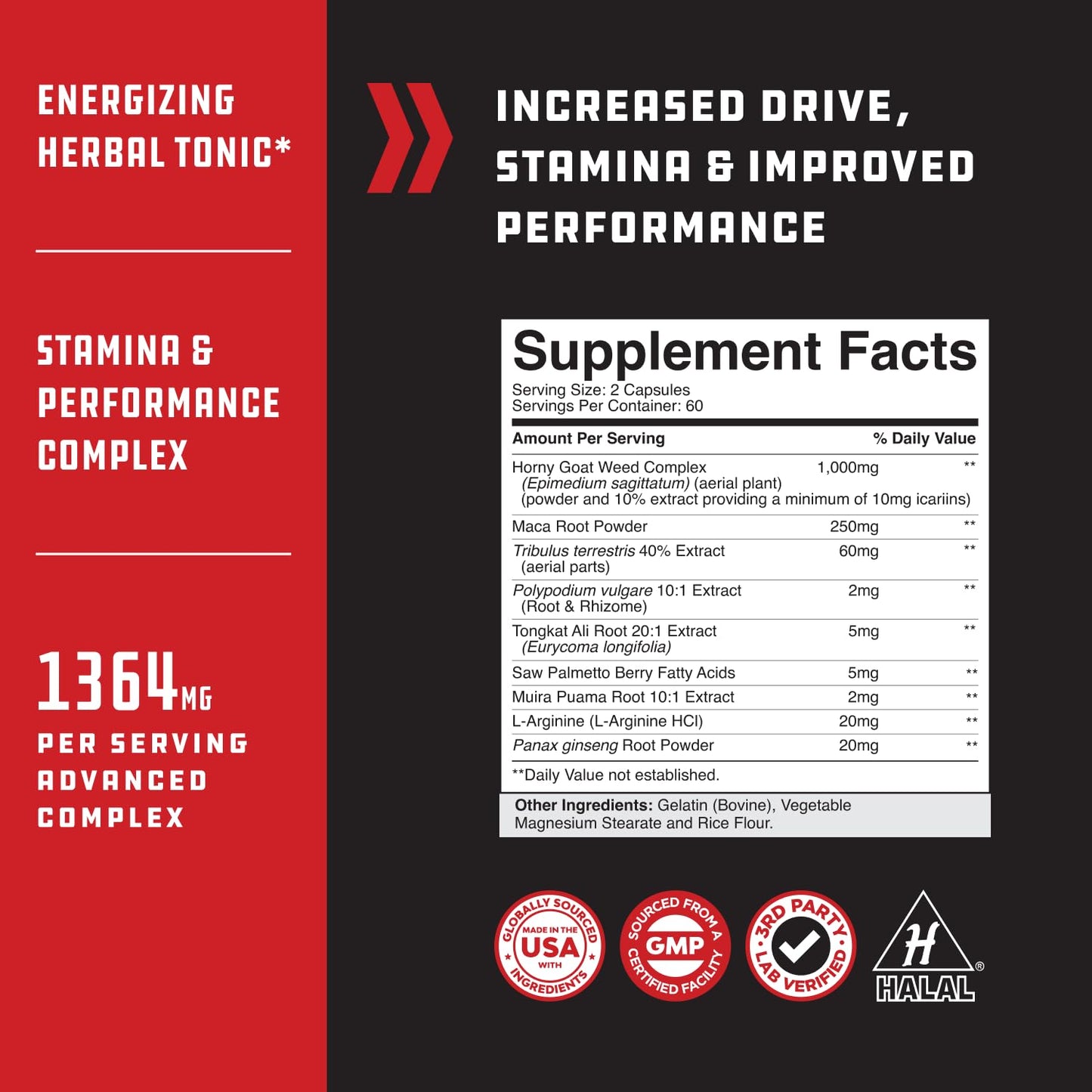 Natures Craft Extra Strength Testosterone Booster for Men Capsules 120