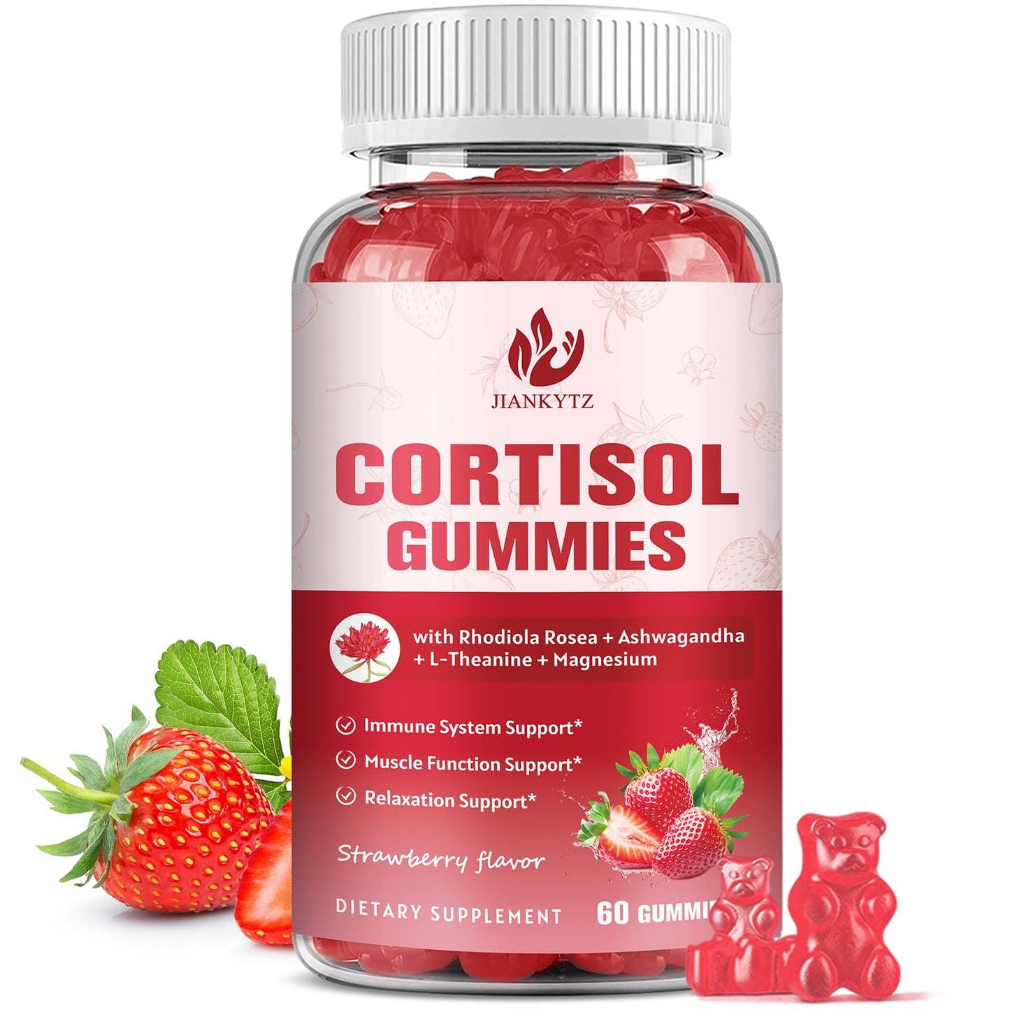 JIANKYTZ Cortisol Gummies for Women, 60 Gummies