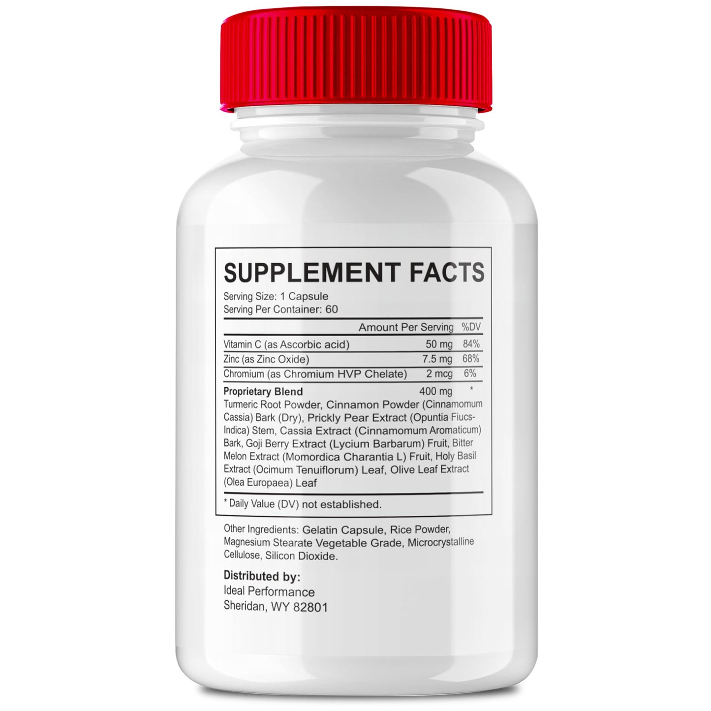 IDEAL PERFORMANCE Glucovate Blood Support Capsules, 180 Capsules