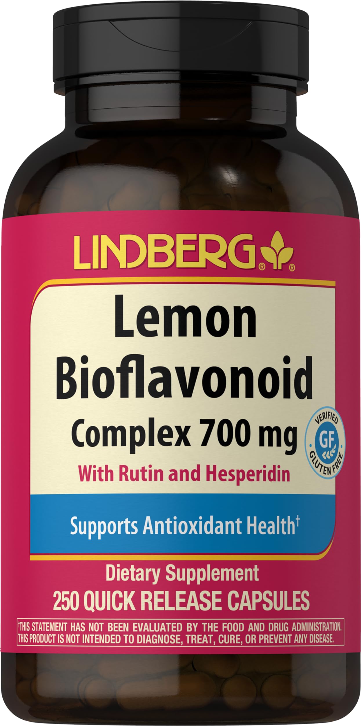 Lindberg Lemon Bioflavonoid Complex 700mg Capsules 250 Count