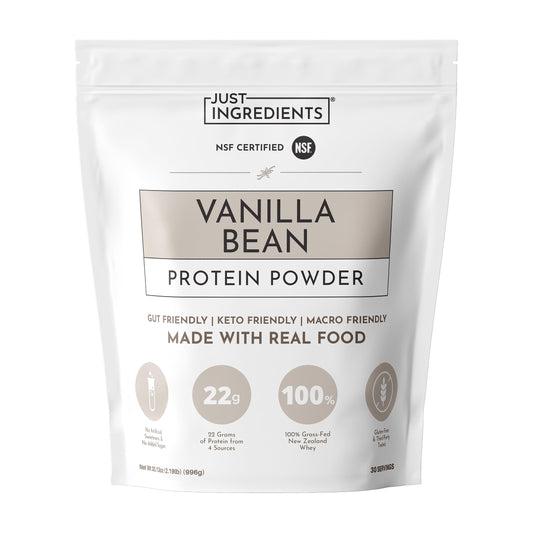 JUST INGREDIENTS Vanilla Bean Protein Powder, 23