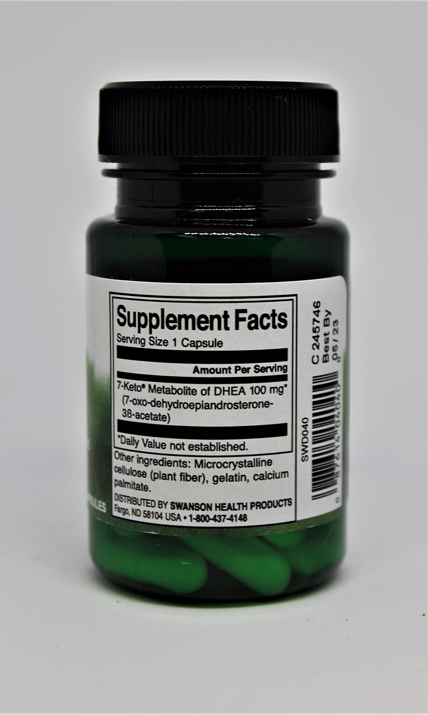 Swanson Diet 7-Keto DHEA 100 mg Capsules, 30 Count