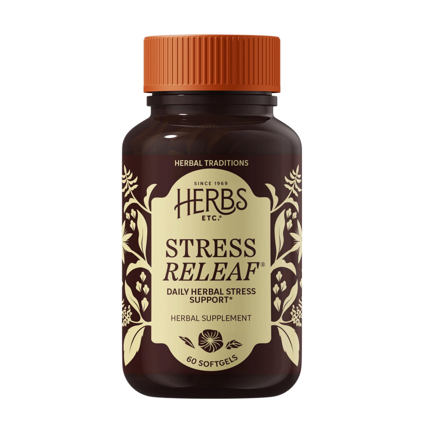 Herbs Etc. Stress ReLeaf Softgels, 60 Count