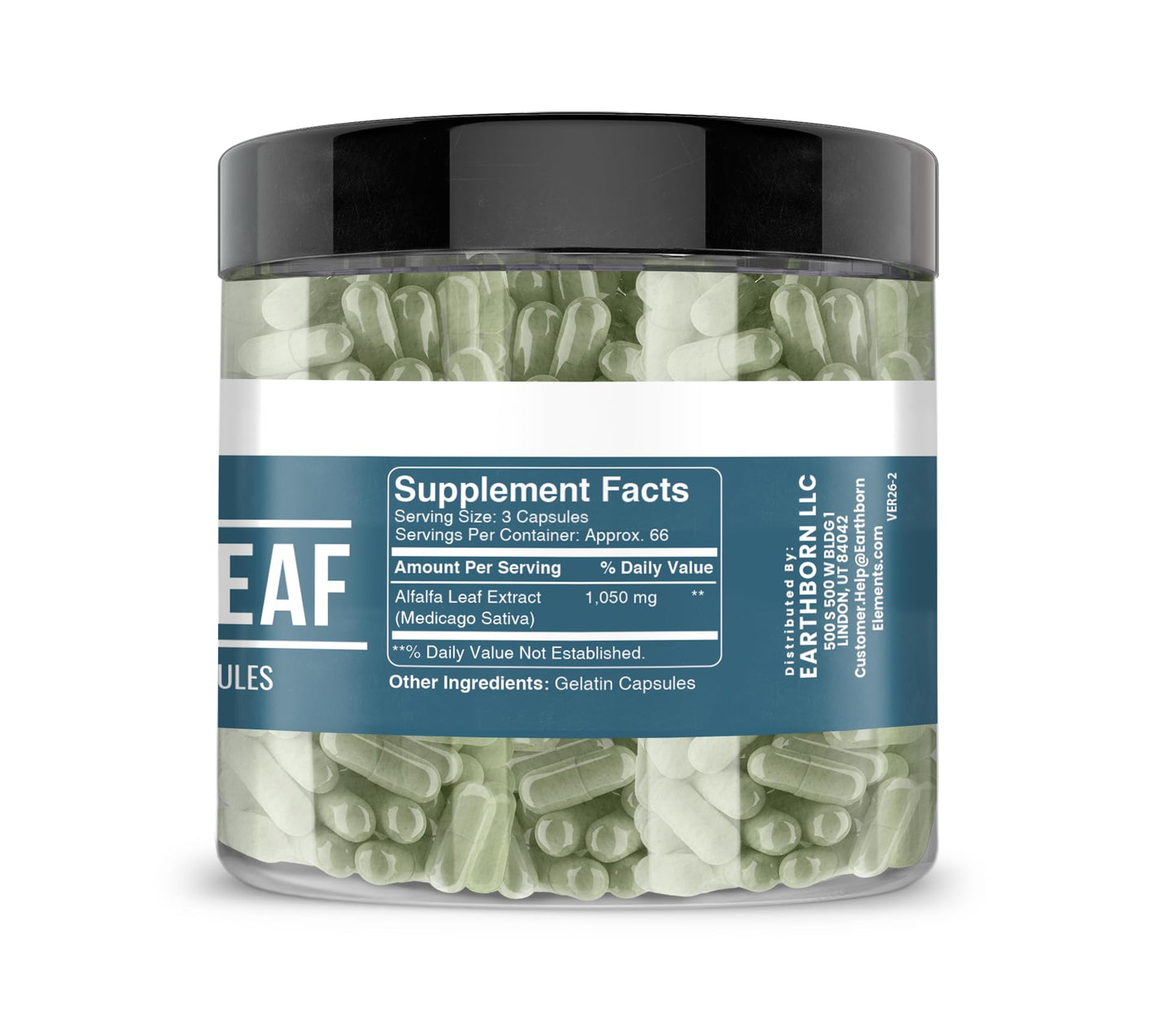 Earthborn Elements Alfalfa Leaf Capsules 200