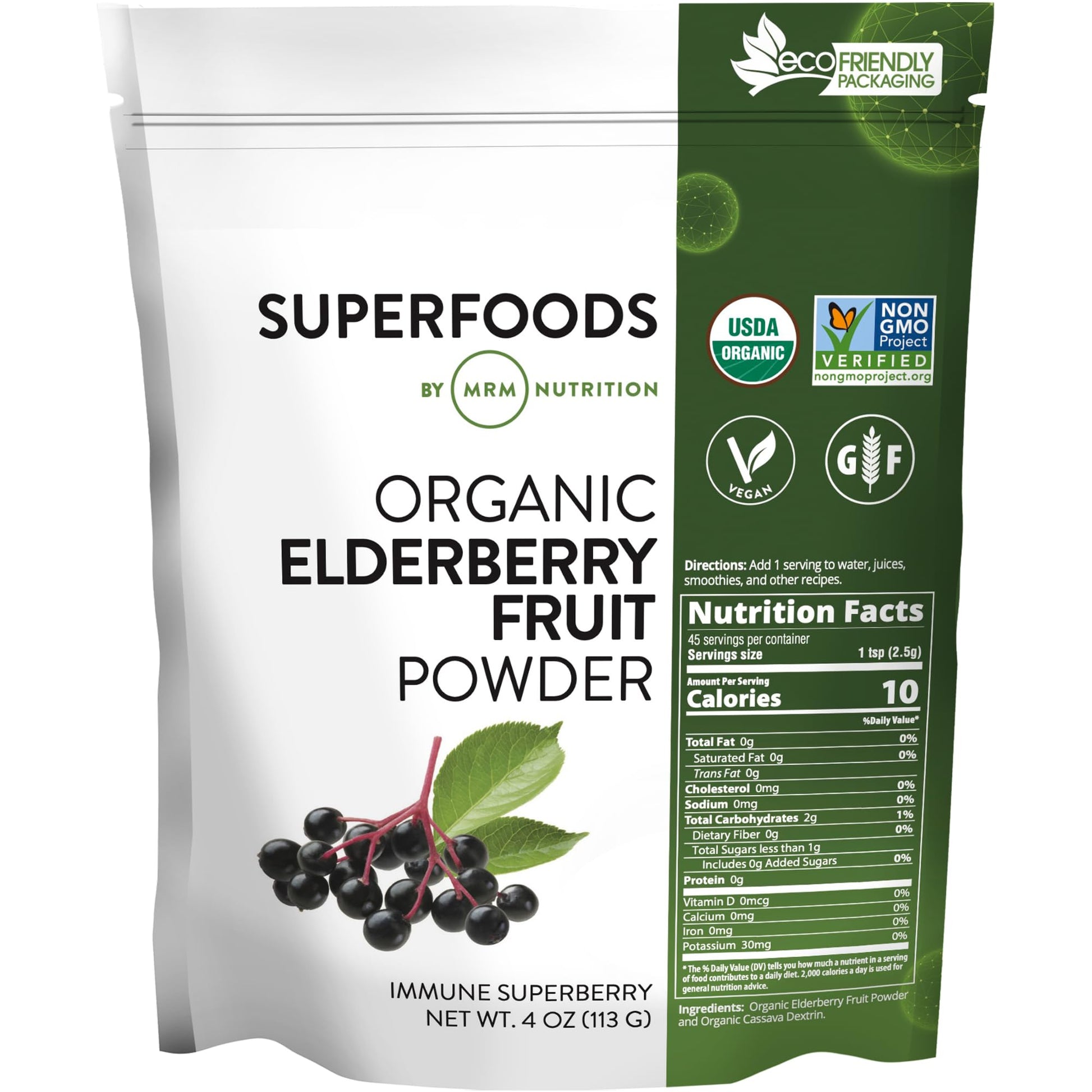 MRM Organic Elderberry Fruit Powder 4 oz
