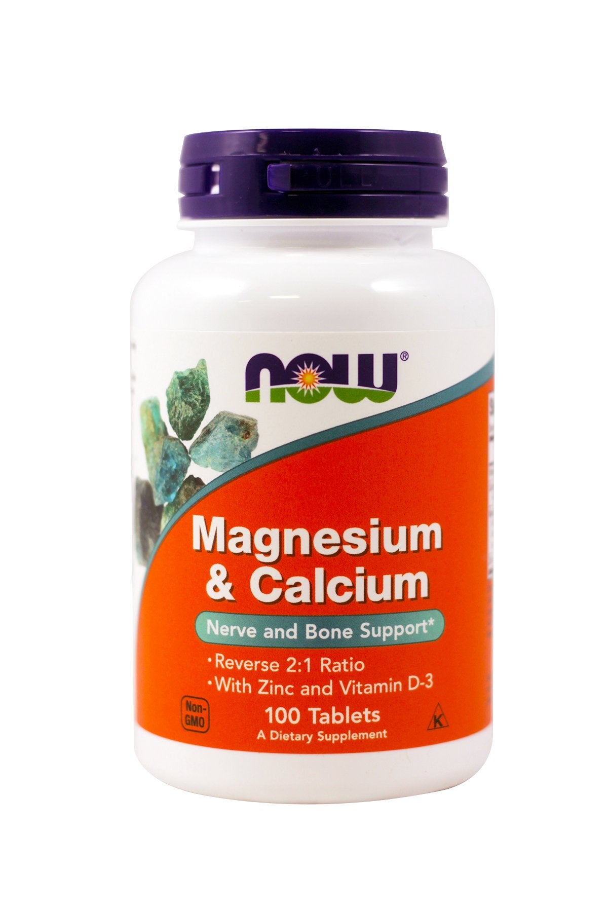 NOW Foods Magnesium & Calcium 2:1 Ratio Tablets, 100 Count