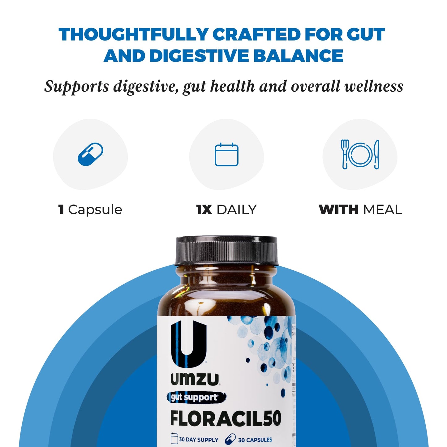 UMZU Floracil50 Probiotic Supplement Capsules 30 Count
