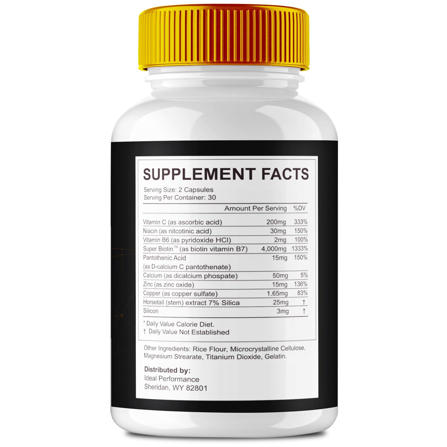 IDEAL PERFORMANCE Foli Strength Hair Skin and Nails Vitamins Capsules, 60 Count